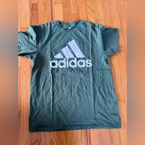 Adidas Green Cotton T-Shirt